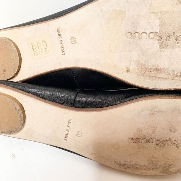 Anna Baiguera Annette Flex Ballerina Donna Black Crystal Buckle Shoe Women’s 40 - Picture 8 of 8